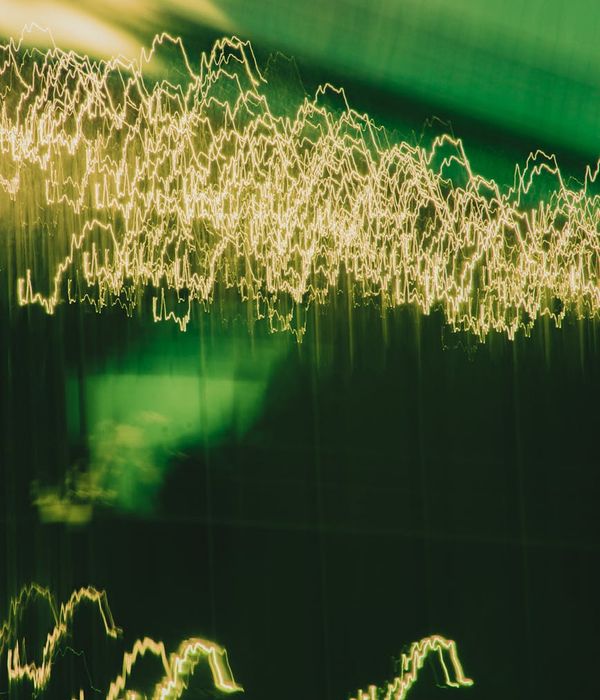 Abstract glowing lines representing movement and dynamic flow